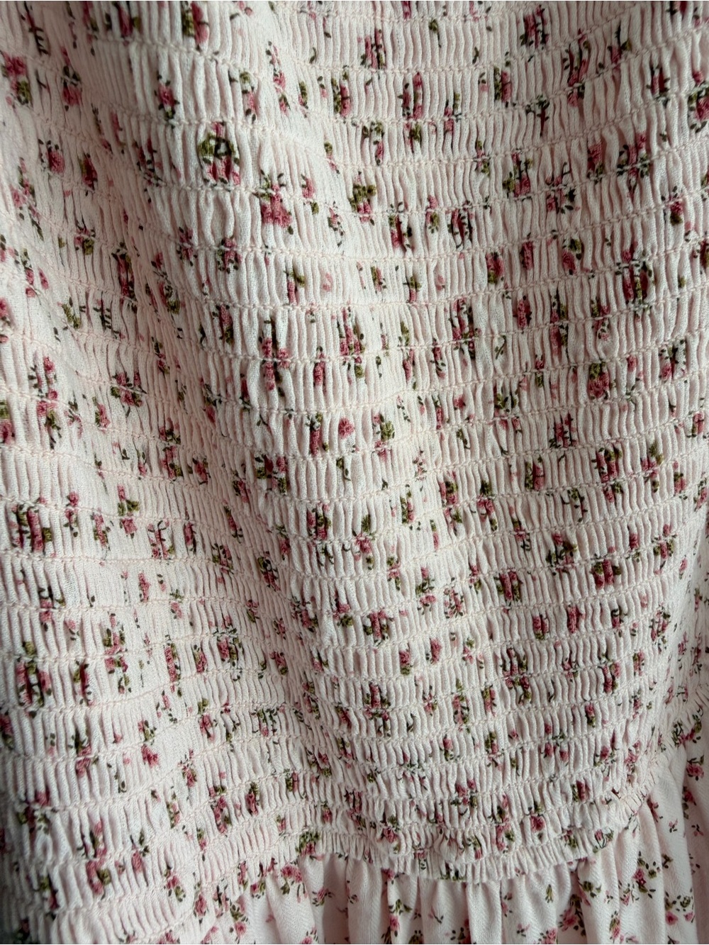 Ivy City Co Pink Floral Smocked Midi Dress - Picture 10 of 16